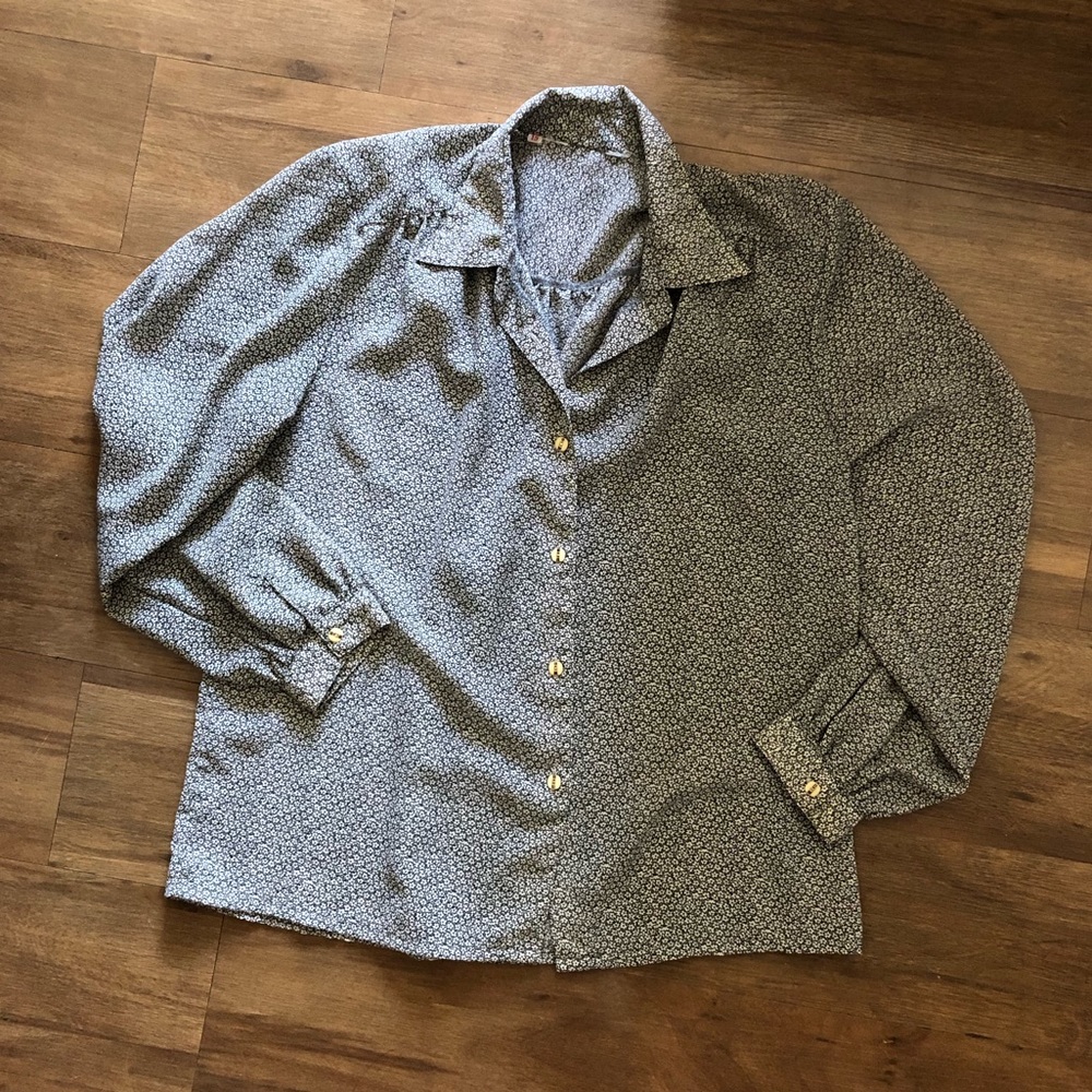 Vintage Button Down Floral Shirt